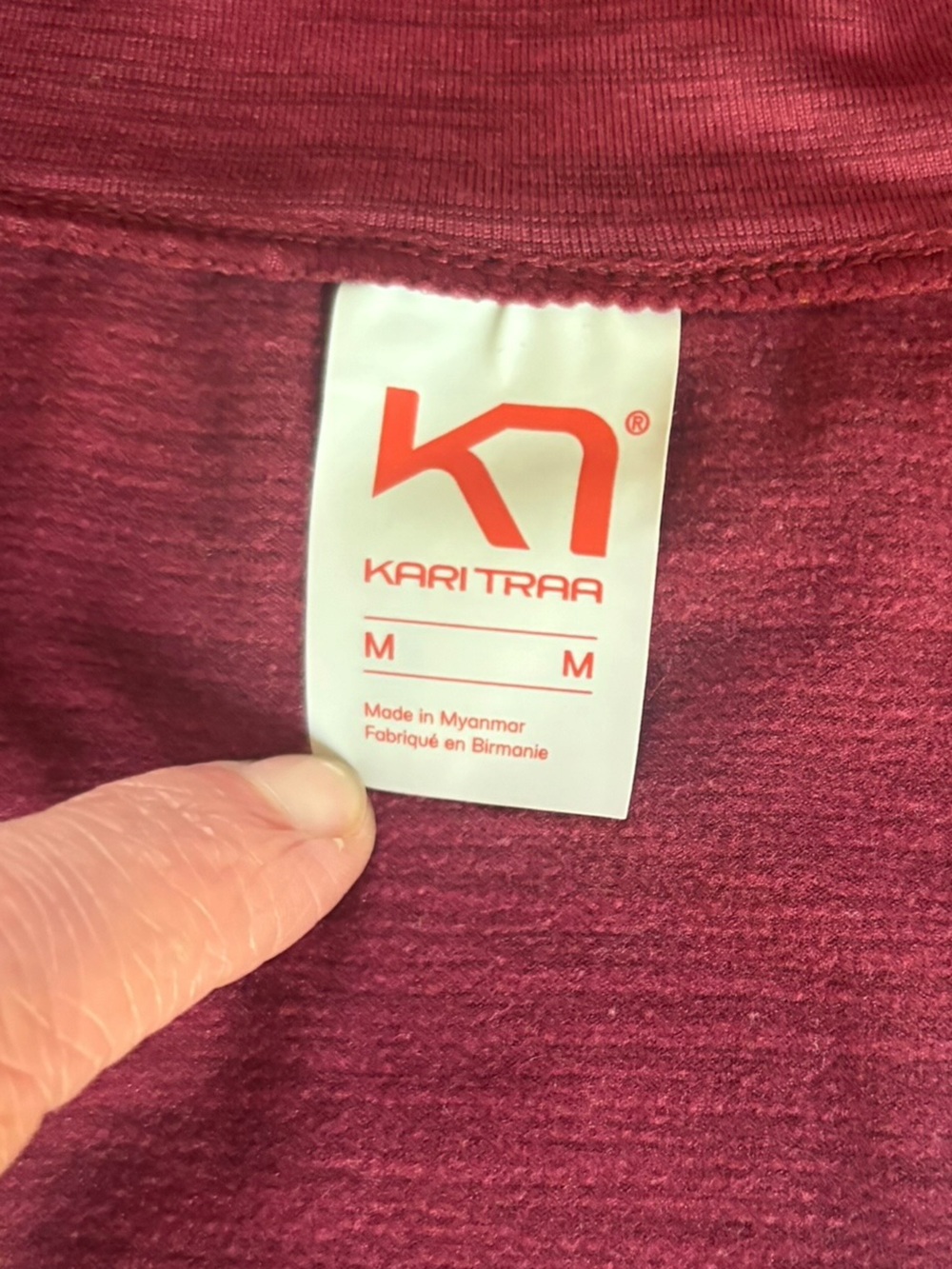 Kari Traa Lune Half Zip Mock Neck Top Base Layer Womens Size Medium. - Picture 5 of 9